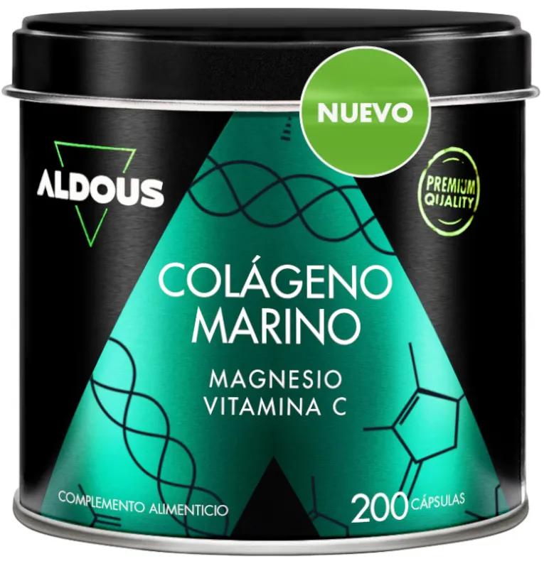 Aldous Bio Pure Collagène Hydrolysé avec Magnésium et Vitamine C 200 Capsules