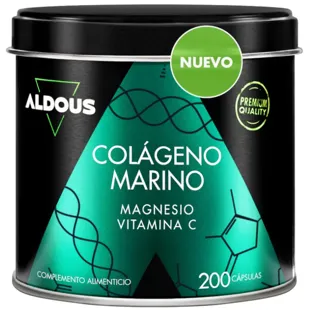 Aldous Bio Pure Collagène Hydrolysé avec Magnésium et Vitamine C 200 Capsules