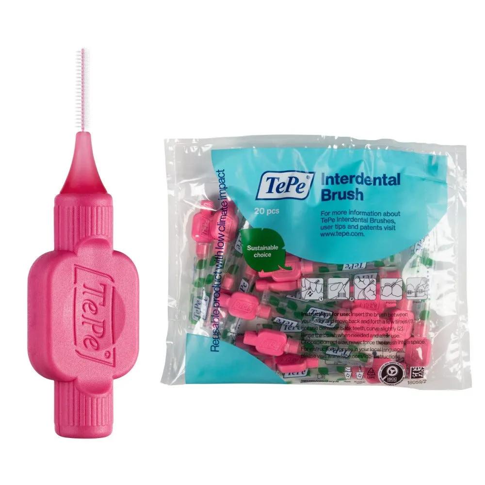 TePe Original Rosa Scovolino Per Pulizia Interdentale Misura ISO 0 (filo 0,4 mm) 20 Pezzi