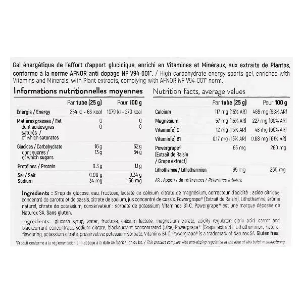 STC Nutrition Over Blast No Cramp Goût Fruits Rouges 10 gels