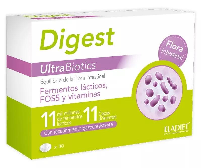 Eladiet Digest Ultrabiotics 30 Comprimidos