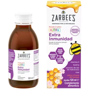 Zarbee's Extra Immunity Syrup Honey, Marshmallow Root Extract and Vitamin D Children 120 ml
