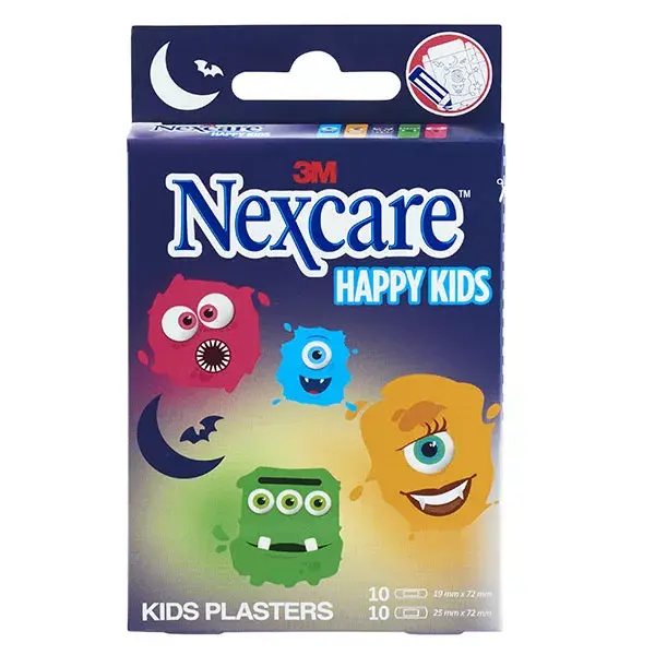 Nexcare happy Kids Monstruos 20 vendajes 