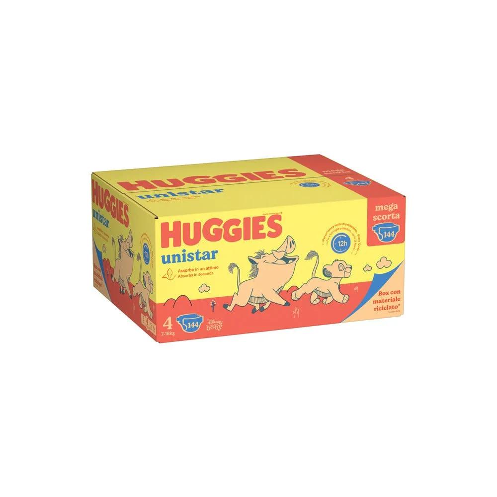 Huggies Unistar Pacco Mega Tg.4 144 Pezzi