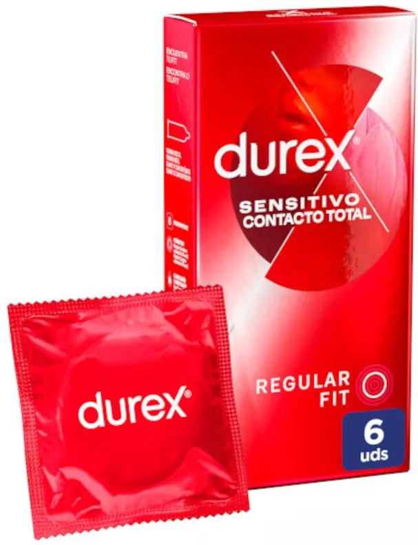 Durex Preservativo Sensitivo contato Total 6 Uds