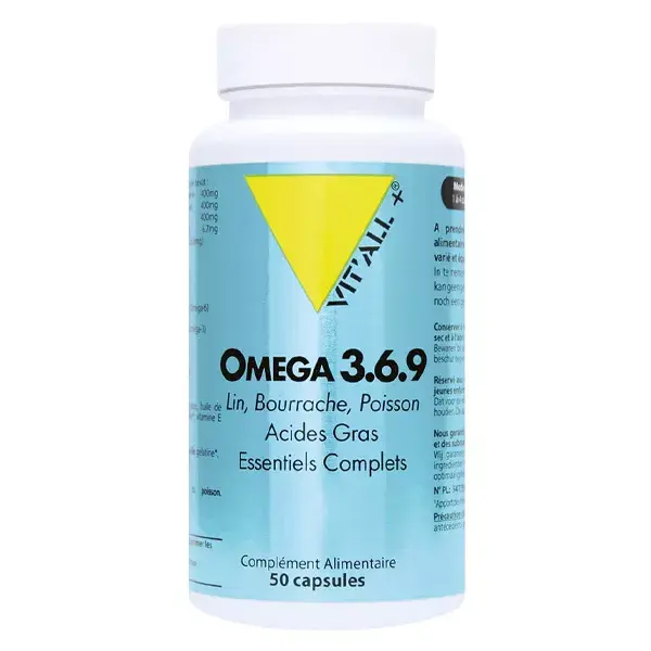 Vit'all+ Oméga 3.6.9 50 capsules Pas cher