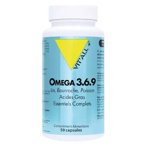 Vit'all+ Oméga 3.6.9 50 capsules
