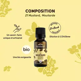 Biofloral 21 Mustard Moutarde Granules Bio Fleur De Bach Granules 19,5 Gr