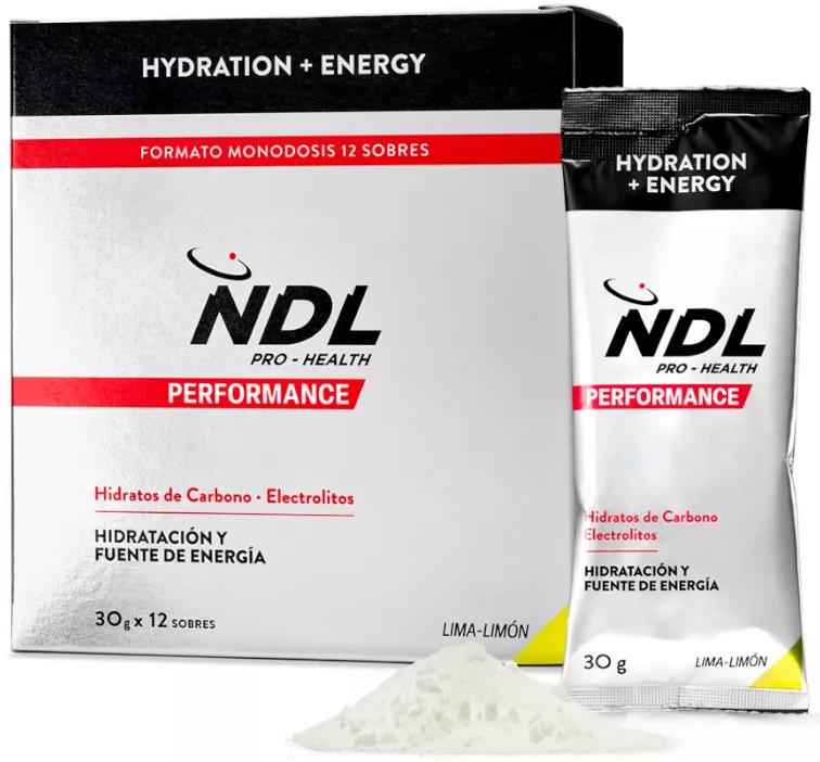 NDL Pro-Health Hidratação e Energia Lima-Limão 12x30g Sticks
