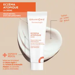 GRANIONS Crème Eczema - Anti Démangeaisons - Peau irritée - Sans Cortisone-30mL