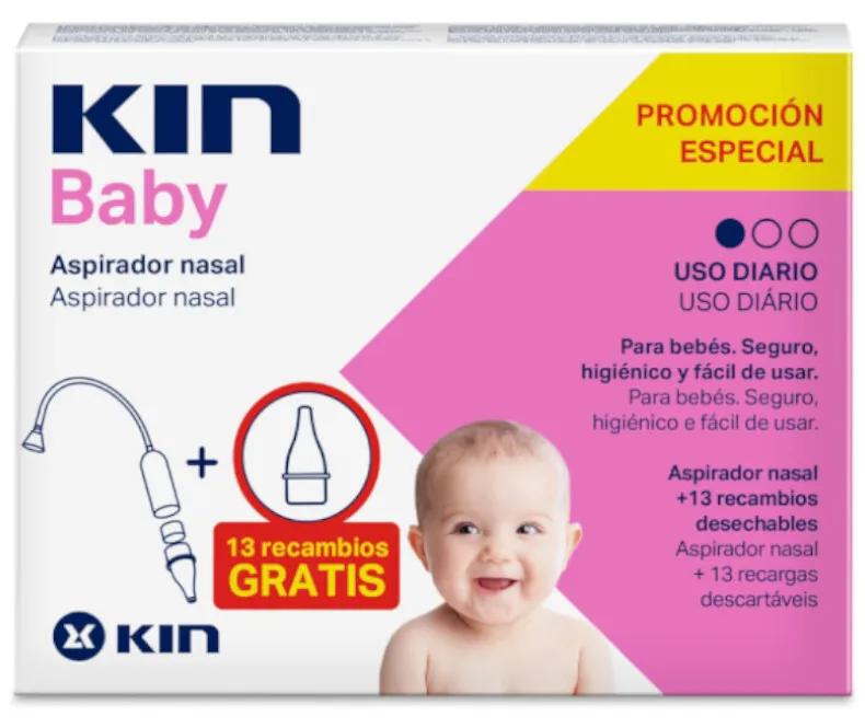 Aspiratore nasale Kin Baby + 10 ricariche in omaggio