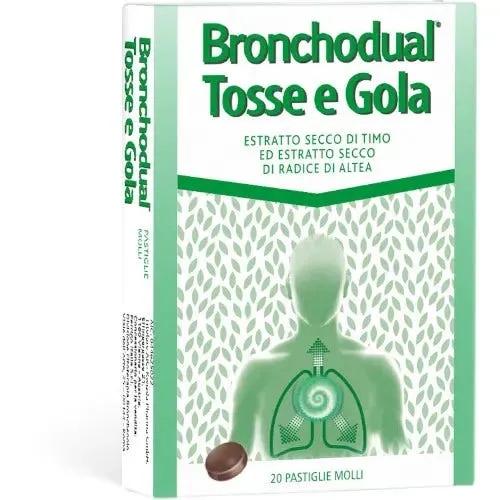 Bronchodual Tosse e Gola 20 Pastiglie Molli