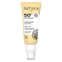 Patyka Solaire Crème Visage SPF50+ Bio 40ml