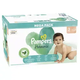 Pampers Harmonie Couches Taille 3 90 Couches 6kg - 10kg Protection Douce Pour La Peau