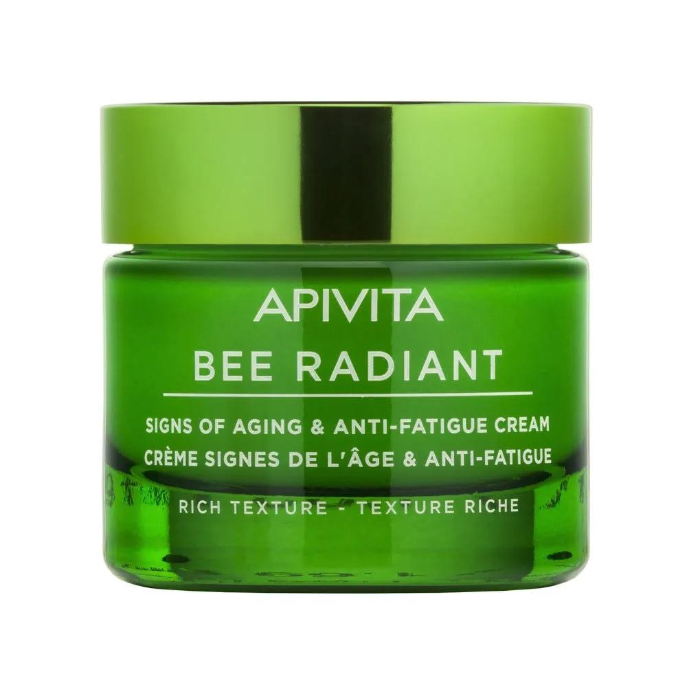 Apivita Bee Radiant Crema Segni Dell'età e Anti-Fatica Texture Ricca 50 ml