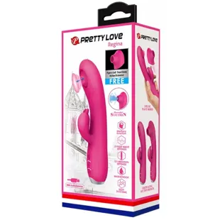 Pretty Love Regina Rabbit Vibrator with Clitoral Suction Accessory 12 Functions