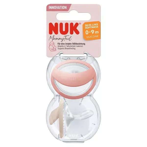 Nuk Mommyfeel Pacifier 0-6m Blush Pack of 2
