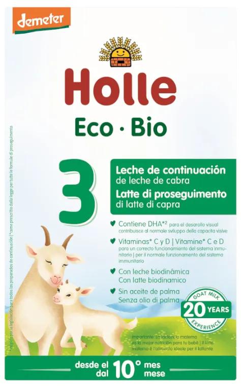Lait de suite de chèvre Holle 3 + 10 mois 400 gr