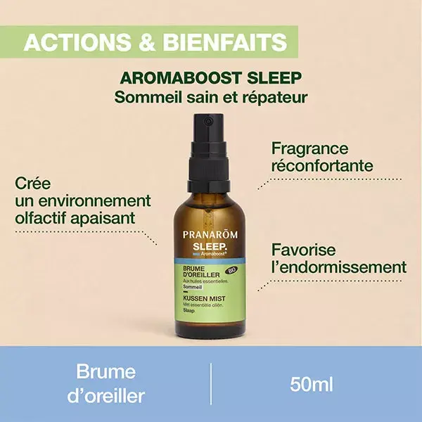 Pranarom  Aromaboost Sleep Sommeil Spray Bio 50 Ml