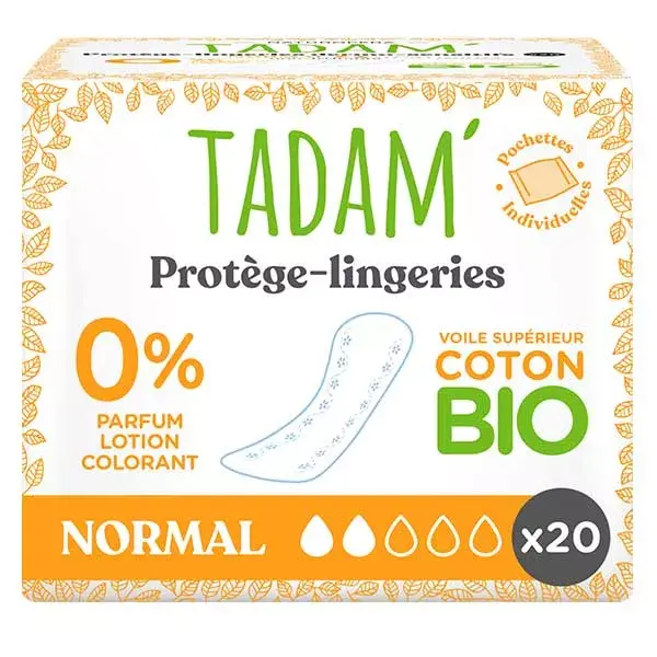 Tadam' Protège-Lingerie Dermo Sensitif Normal 20 unités