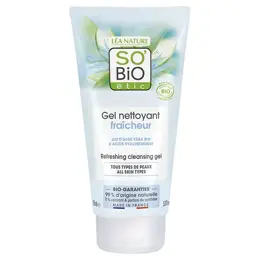 So'Bio Étic Hydra Aloe Vera Gel Nettoyant Fraîcheur Jus d'Aloe Vera Bio 150ml