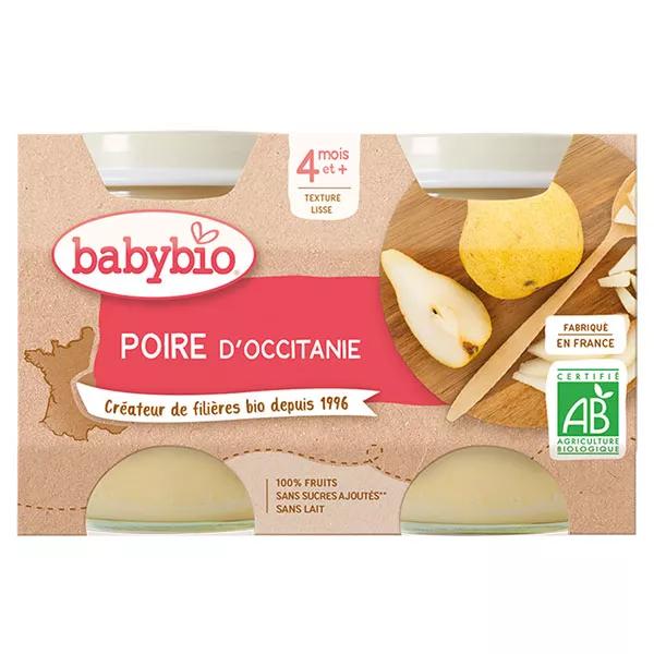 Babybio Mes Fruits Tarros de Pera a partir de 4 meses 2 x 130g