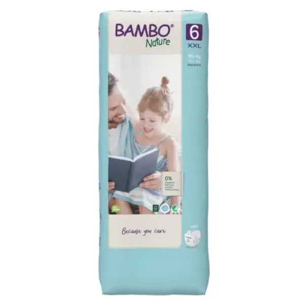 Bambo Nature Diaper Size 6 16+kg Tall Pack 40 units