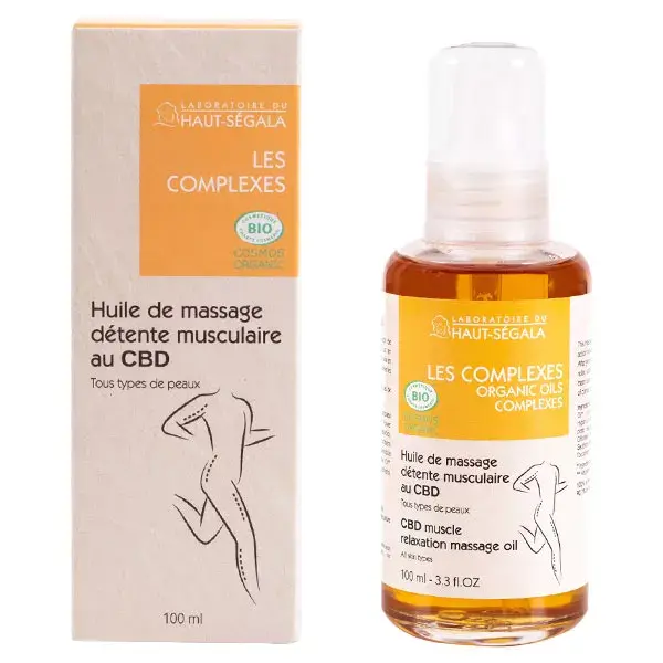 Haut-Ségala Muscle Relaxation Massage Oil with Organic CBD 100ml