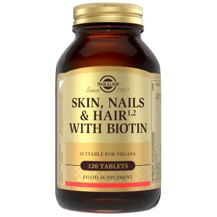 Solgar Hair, Skin and Nails with Biotin 120 Tablets