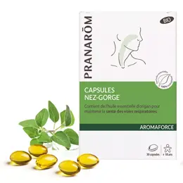 Pranarom Aromaforce Nez Gorge Bio 30 capsules