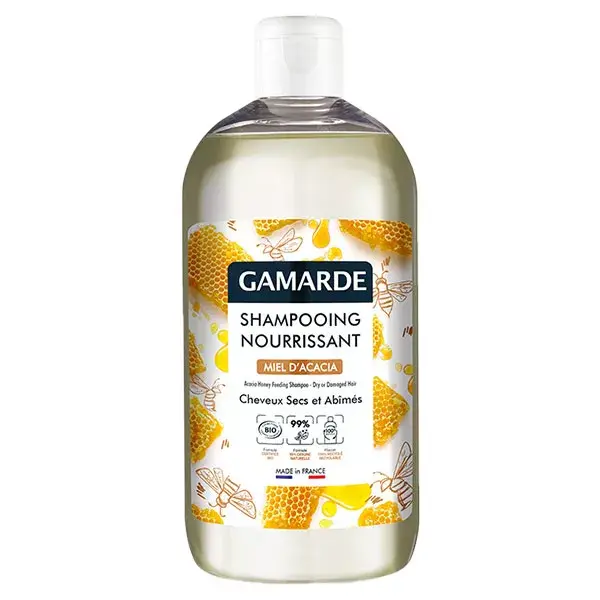 Gamarde Capillaire Shampoing Nourrissant Miel d'Acacia Bio 500ml