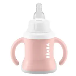 Béaba Tasse Evoluclip 3 en 1 Old Pink