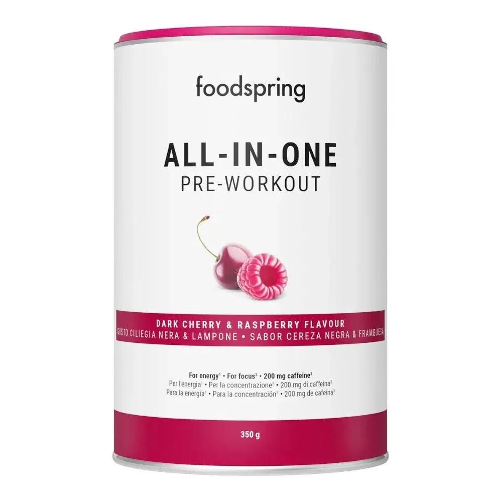 Foodspring Pre Workout All In One Ciliegia Integratore Pre Allenamento 350 g