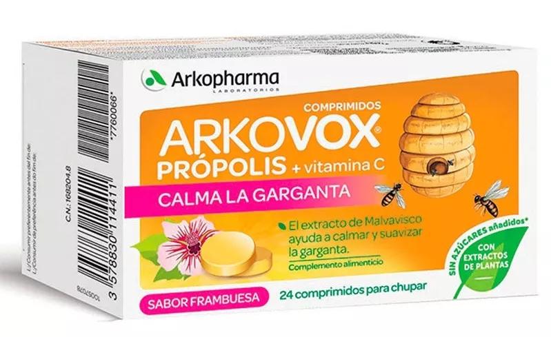 Arkopharma Arkovox 24 Comprimidos Frambruesa Com Própolis
