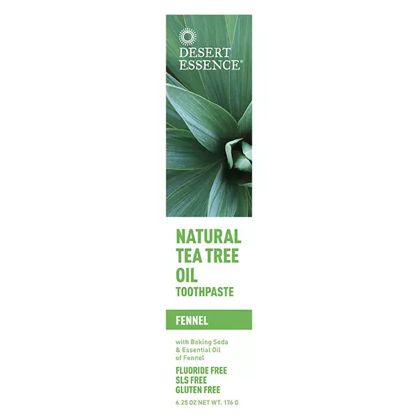 Esencia crema dental natural té árbol gusto 176g hinojo del desierto