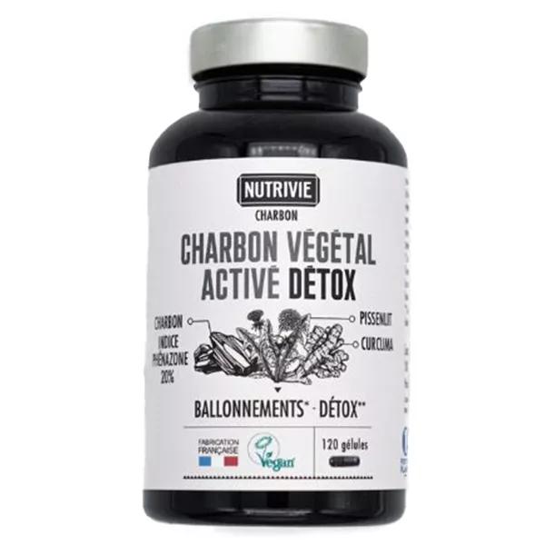 Nutrivie Carbone Vegetale Attivo Curcuma e Tarassaco Vegan 120 capsule