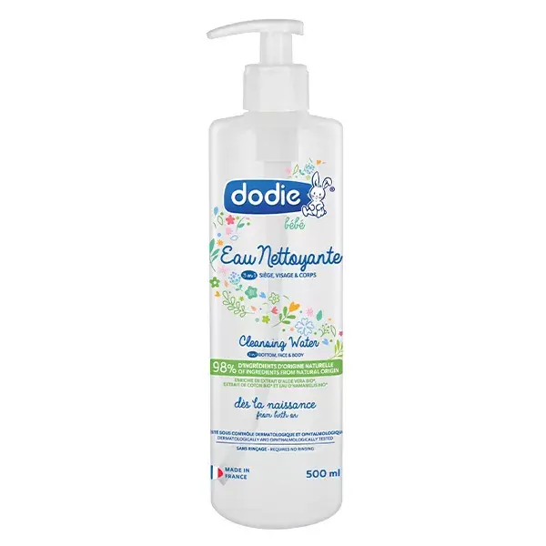 Dodie Acqua Detergente 3 in 1 Flacone a Pompa 500 ml
