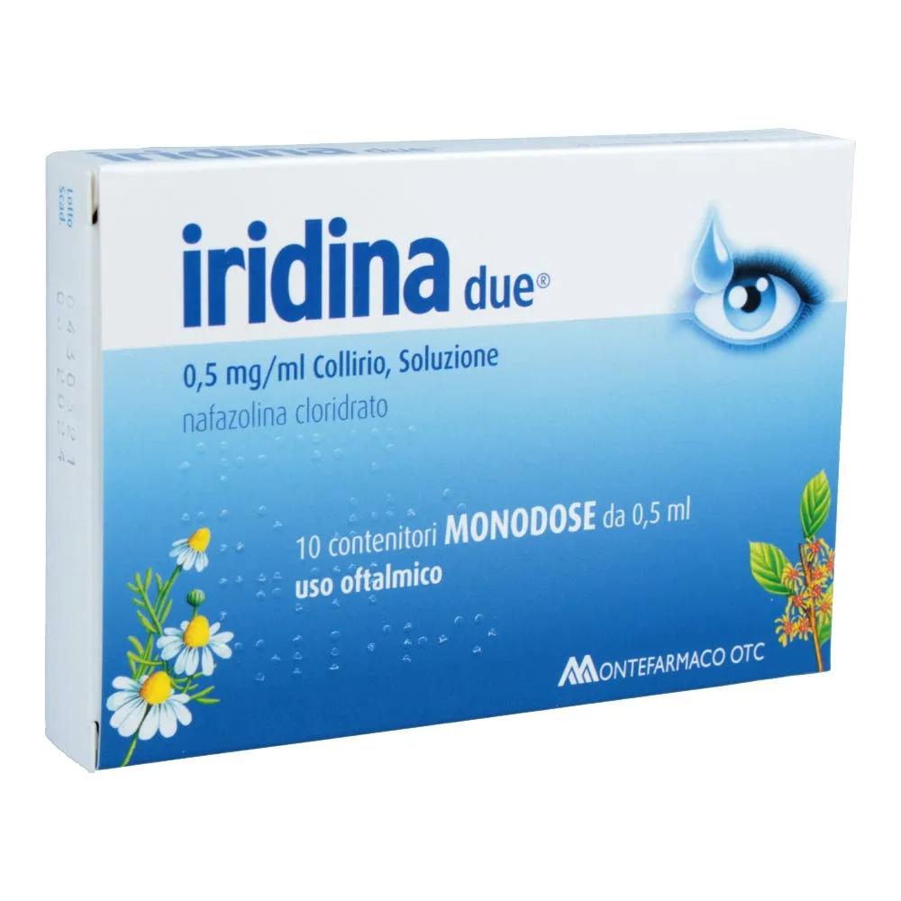 Iridina Due Collirio 0,05 % Nafazolina cloridrato 10 Flaconcini 0,5 ml