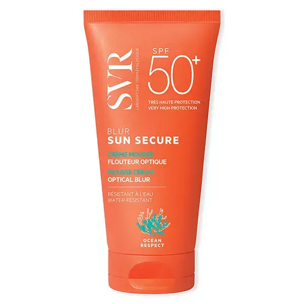 SVR Sun Secure Blur Crème Solaire Mousse Flouteur Optique Spf50+ 50ml