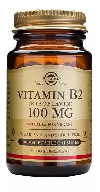 Solgar Vitamina B2 100 mg (Riboflavina) 100  Comprimidos
