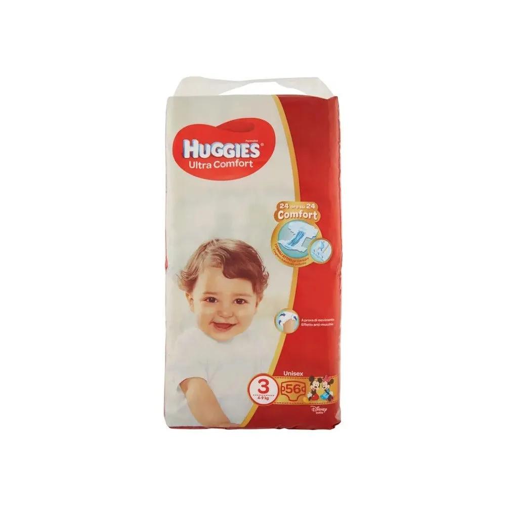 Huggies Ultra Comfort Pannolino Grande Taglia 3 56 Pezzi