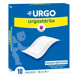 Urgo Médical Urgostérile Pansement Adhésif Stérile 9 x 15cm 10 unités