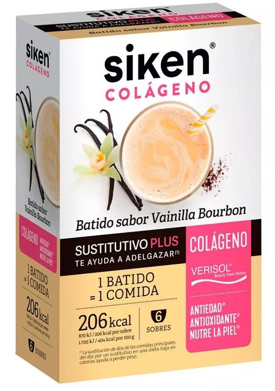 Siken Collagène Substitut Vanille Bourbon Smoothie 6 Enveloppes