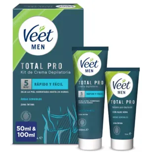 Veet Men Kit Enthaarungscreme 100 ml + Post-Epilationsbalsam 50 ml