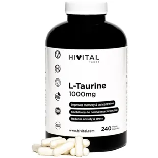 Hivital L-Taurine 1000 mg 240 Vegan Capsules