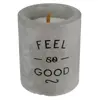 Bougie Parfumée Couleur Ciment Senteur Linge Frais Feel so Good 100g