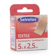 Salvelox Esparadrapo Textil Piel 5 M x 2,5 CM