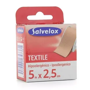 Fita Pele Têxtil Salvelox 5m x 2,5 cm