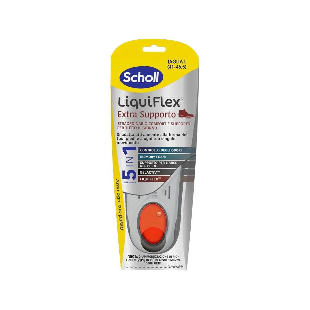 Scholl LiquiFlex Extra Supporto Soletta 5 in 1 Taglia L