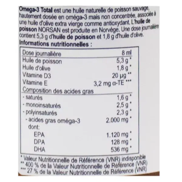 Norsan Oméga-3 Total Limone 200ml
